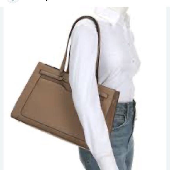 Sam Edelman Handbags - NEW SAM EDLEMAN LORAINE COGNAC LEATHER BOX SHOULDER BAG TOTE NWT!!